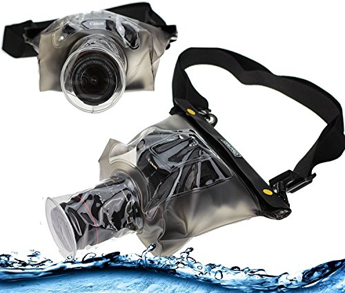 Navitech schwarze wasserdichte Unterwassergehäuse Kasten / Beutel-trockener Beutel für das Nikon Coolpix B500 Camera