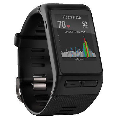 GARMIN Vivoactive HR XL, Sport-GPS-Smartwatch mit Herzfrequenzmessung am Handgel