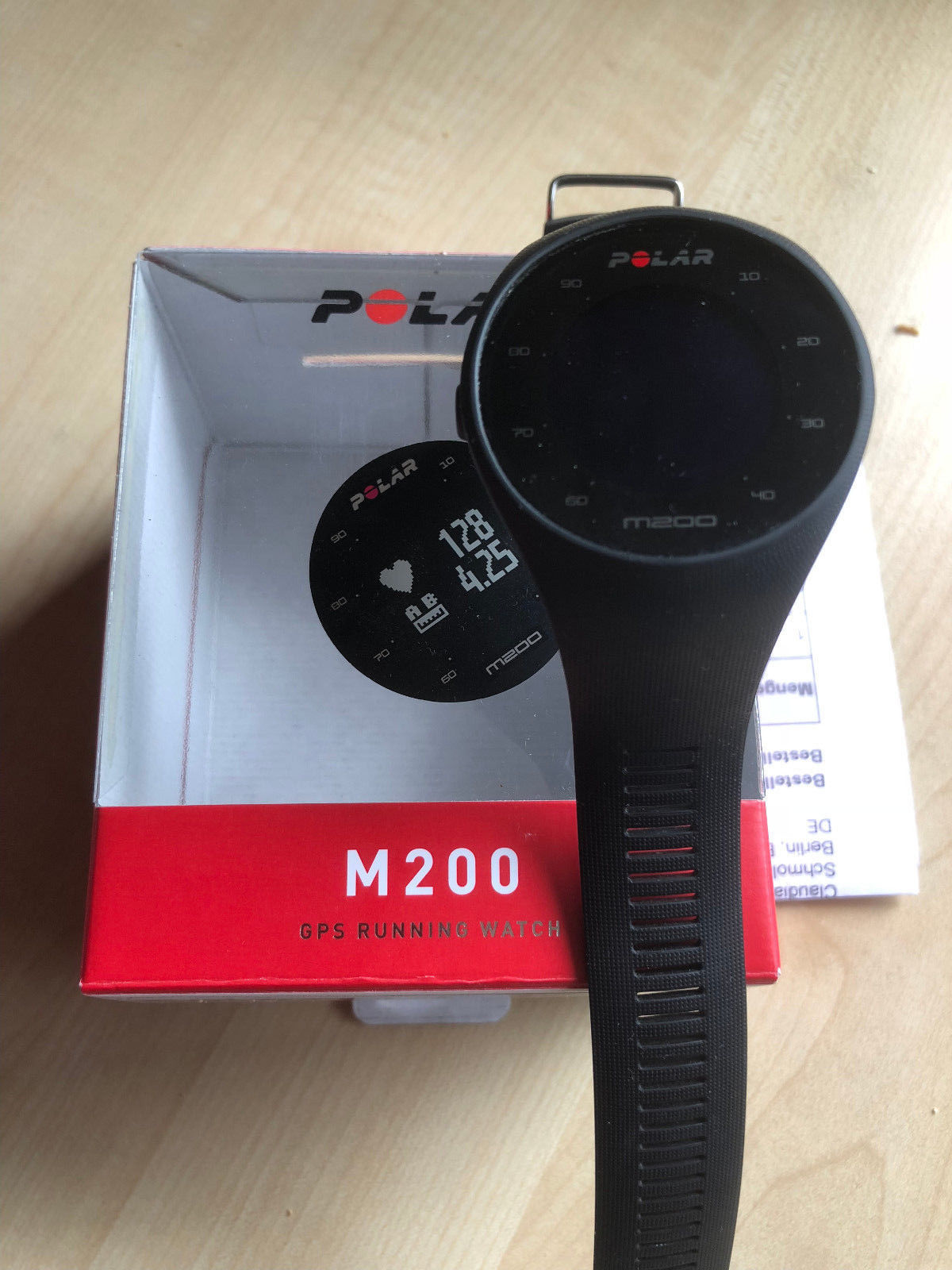 Polar M200 GPS Sportuhr - Laufuhr - schwarz