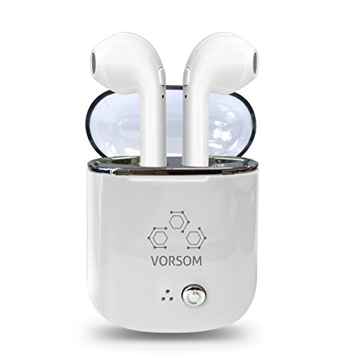 Bluetooth Kopfhörer Wireless Kopfhörer Drahtlose Ohrhörer Sport Kopfhörer in Ohr Mini TWS Ohrhörer Kopfhörer mit Lade Box für iPhone, Huawei, Samsung Bluetooth Devieces Weiß