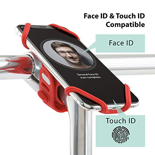 Bone Collection Face ID Kompatibel, Fahrrad Handyhalterung für Den Vorbau für 4-6 Zoll Smartphones, Ultra Leicht, Bricht/rostet Nicht, für Straßen-, Renn- Sowie Tourenrad
