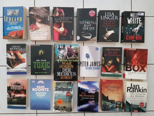 Bücherpaket!18 Bücher quer Beet - Thriller, Krimi, Romane, historische Romane!?