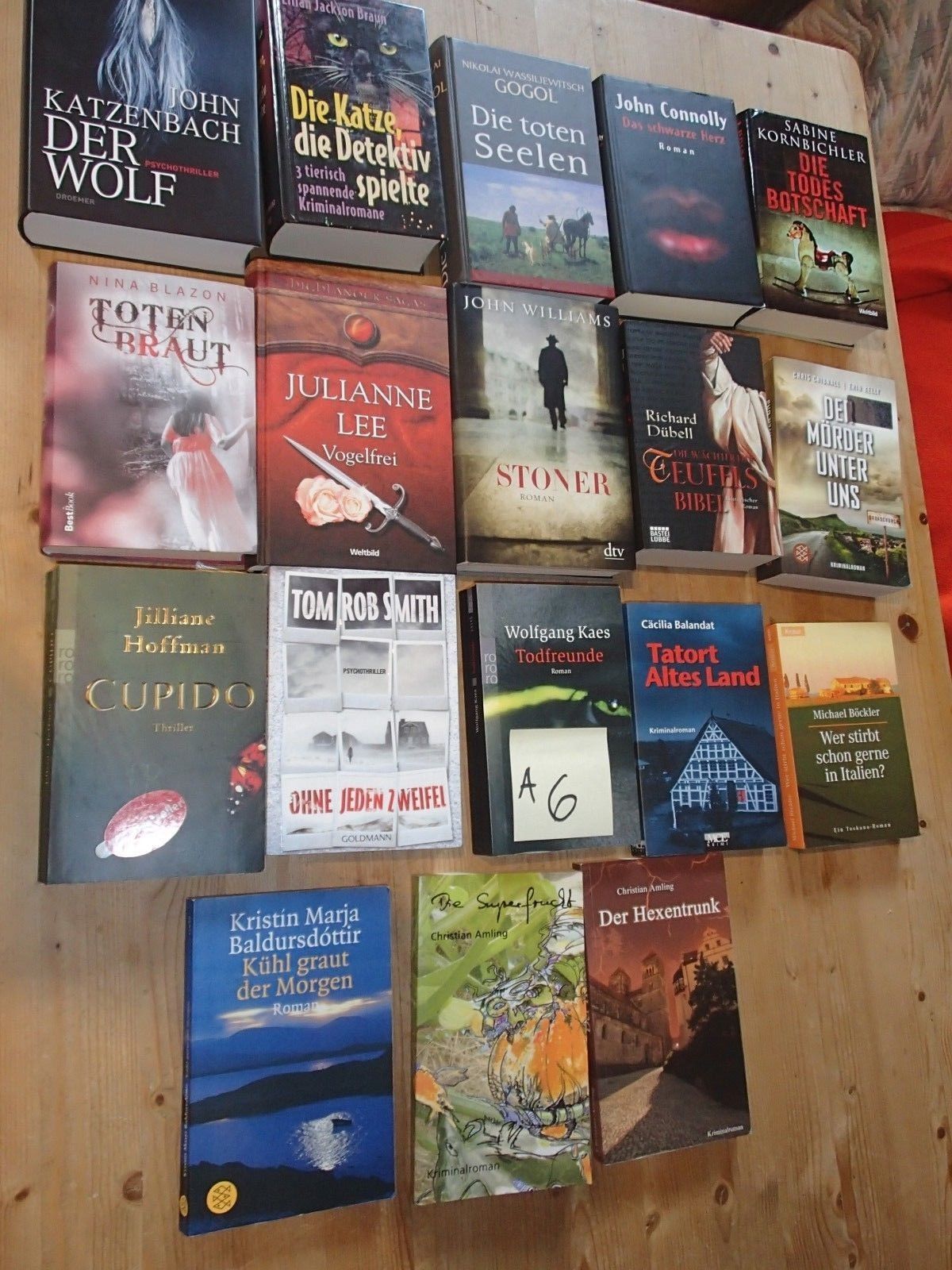 BUCHPAKET 18 Bücher = Krimis Kriminalromane Thriller Katzenbach Amling und mehr