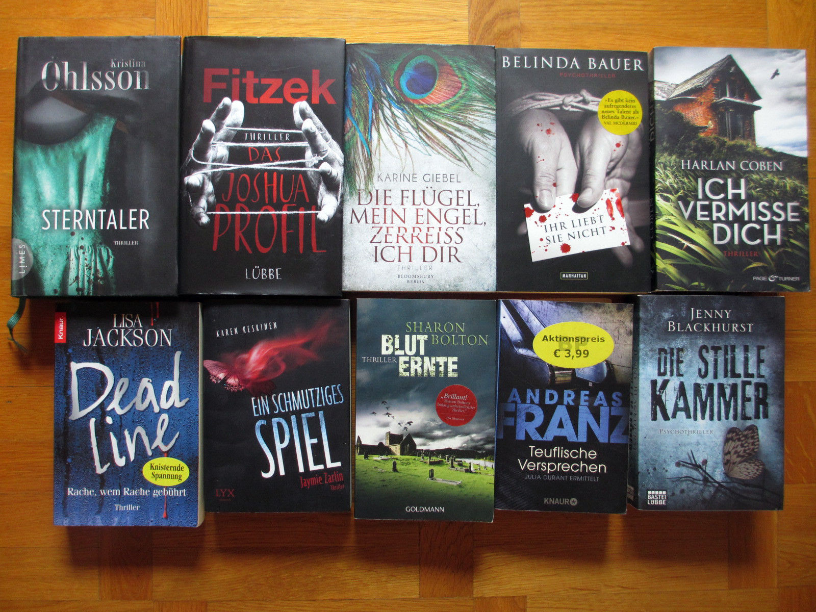 21 Bücher - Thriller, Krimis, Psychothriller - Bestseller - Sammlung - Konvolut