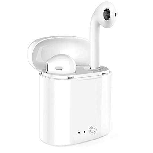 Drahtlose Ohrhörer, Bluetooth Kopfhörer Mini In-Ear Headsets Sport Kopfhörer mit 2 True Wireless Ohrhörer für iPhone X/8/7/6/6s plus und die meisten Android SmartPhones