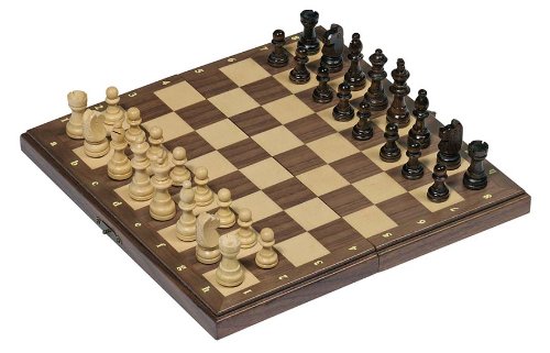 Goki 56920 - Magnetisches Schachspiel in Holzklappkassette