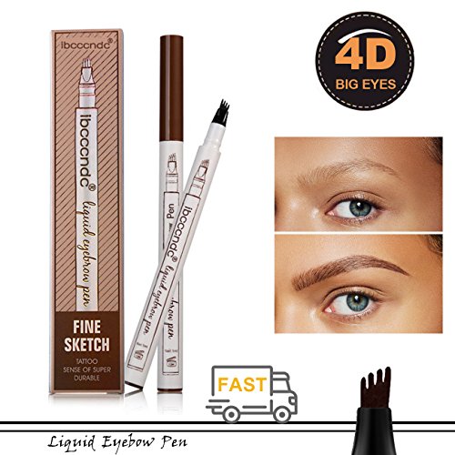Natürlich Eyebrow Tattoo Pen Augenbrauen Farben Augenbrauenstift Wasserfest für Augen Makeup,Lange andauernd (#2 Braun)