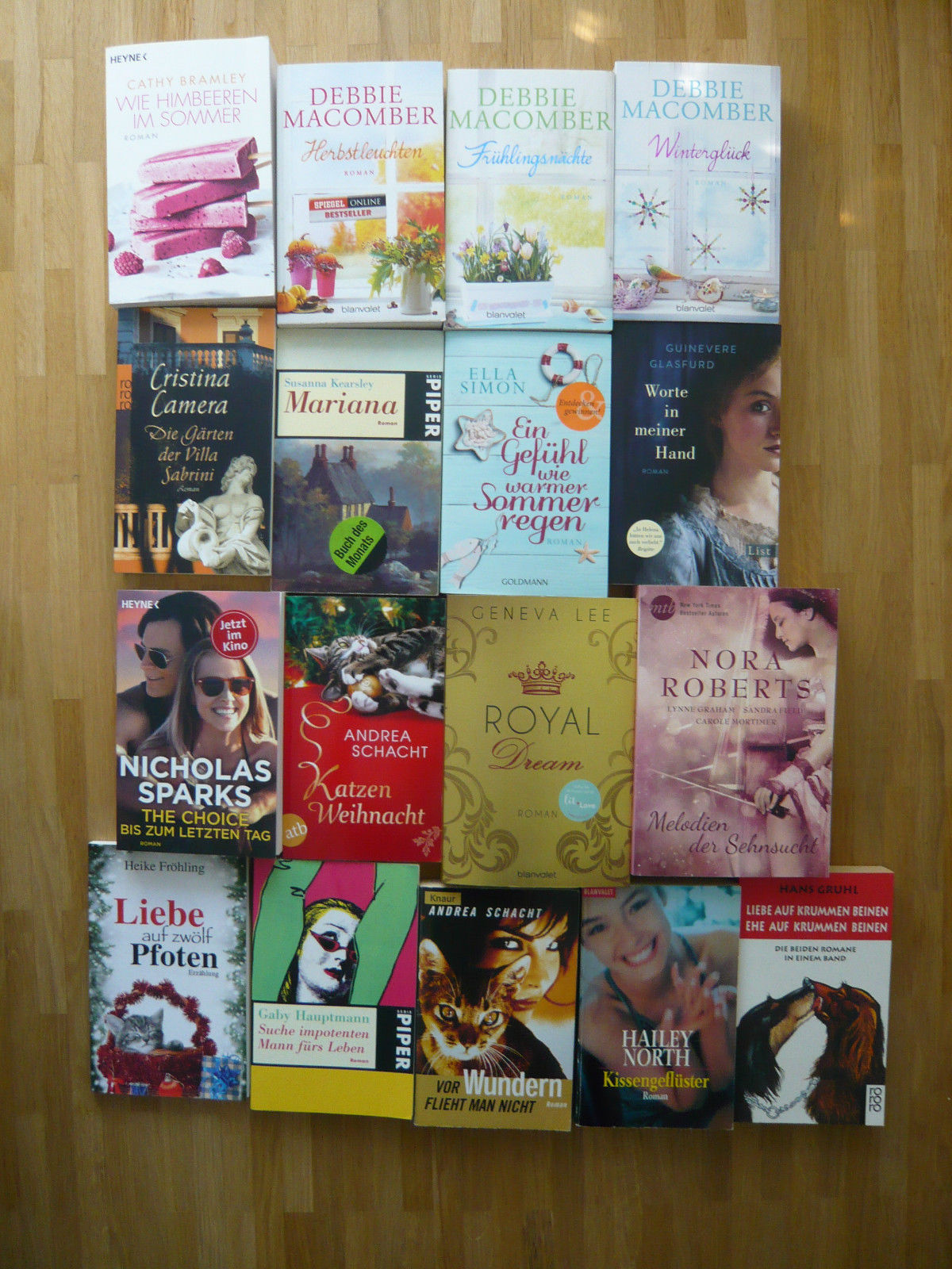 Buchpaket 1, Romane, Bücher, Frauenromane, 17 Stück