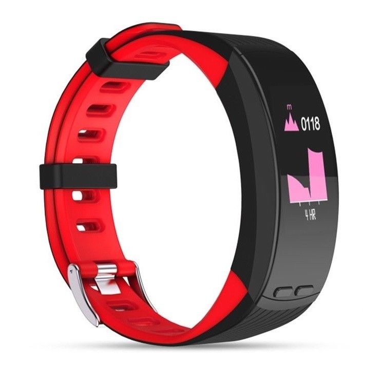 GPS Smartband F5 Rot Pulsuhr Smartwatch Sport Uhr Fitness Armband Tracker Sport