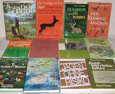 Große Sammlung mit 50 Bücher von und über die Jagd