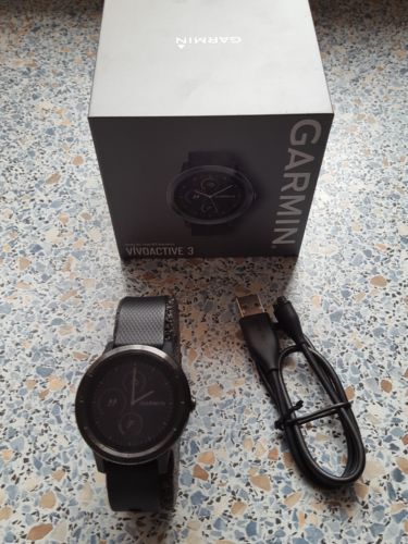 Garmin Vivoactive 3 Smartwatch /Stil Standard/Farbe Schwarz-Silber  