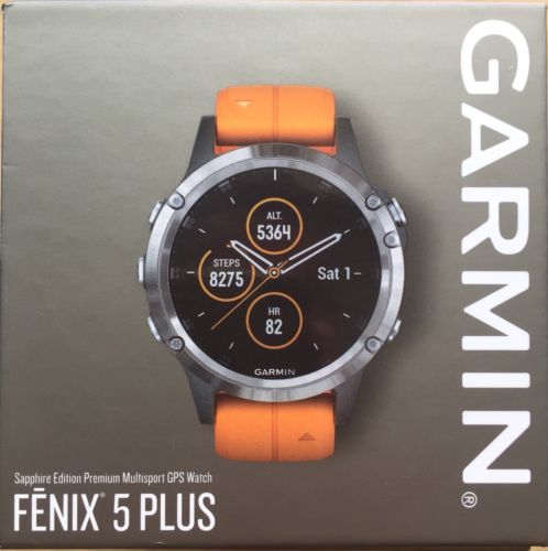 Garmin FENIX 5 PLUS Sapphire Edition Premium Multisport GPS Watch