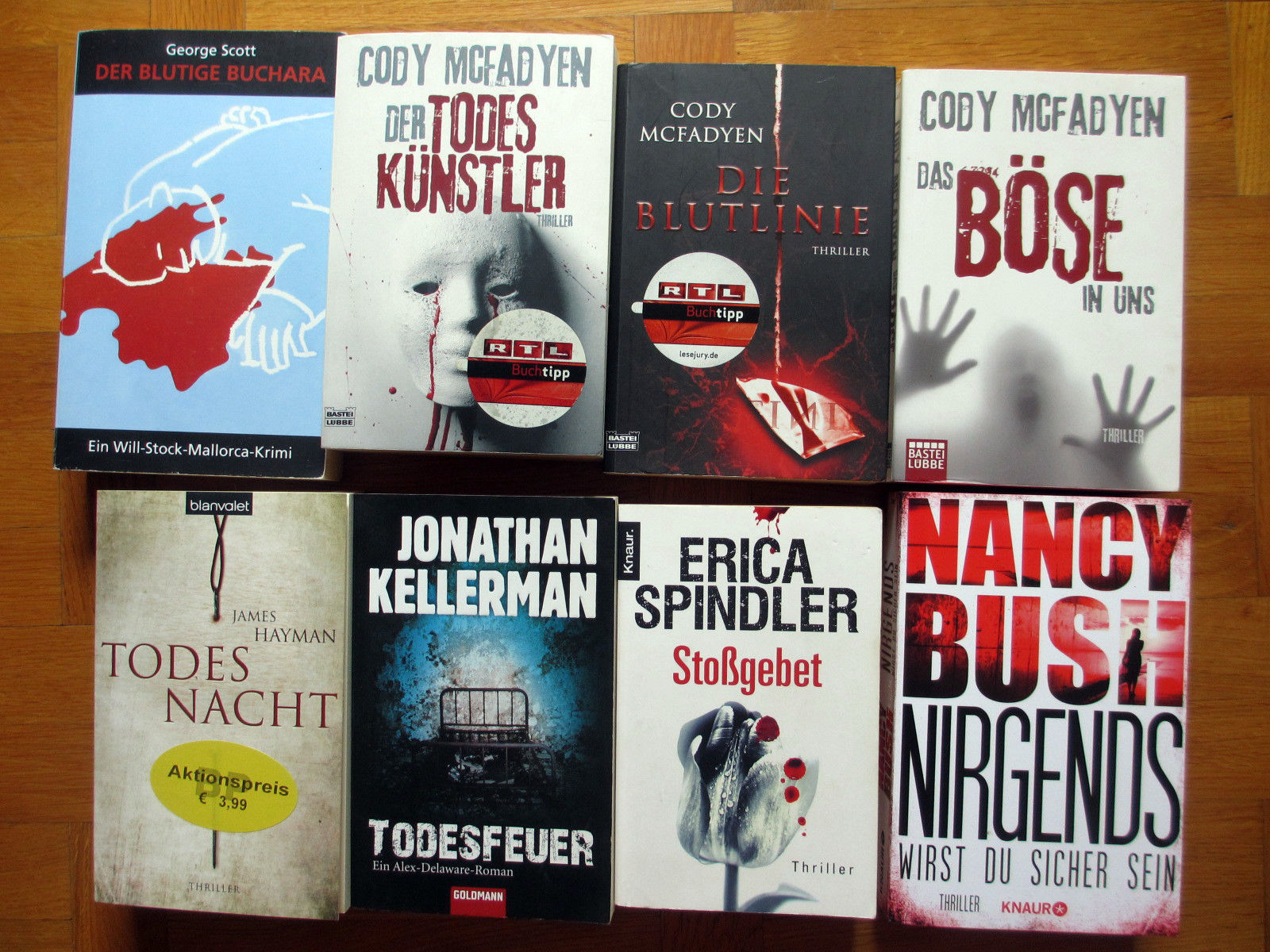 16 Bücher - Thriller, Krimis, Psychothriller - Bestseller - Sammlung - Konvolut 