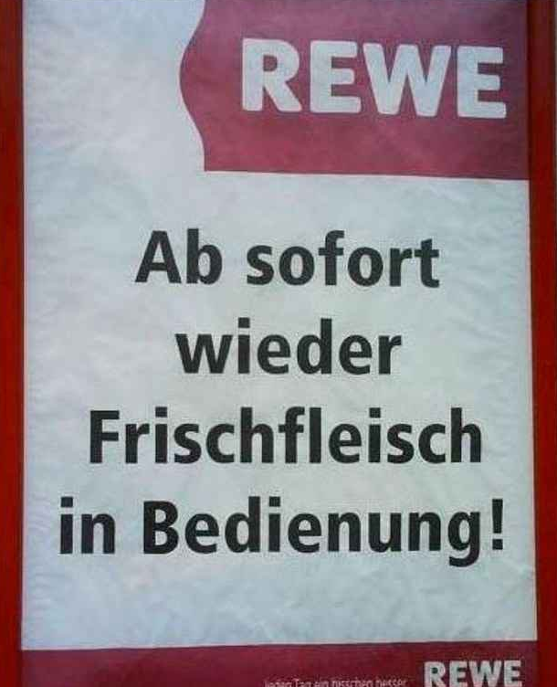 19 Unfassbar Lustige Rewe Schilder