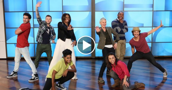 Michelle Obama und Ellen tanzen zu "Uptown Funk" von Bruno Mars und das sieht gar nicht mal "so schlecht" aus!