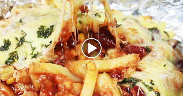 Chili Cheese Pommes - Im Handumdrehen!