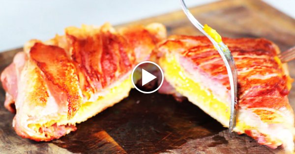 BACON CHEESE SANDWICH in 2Minuten!