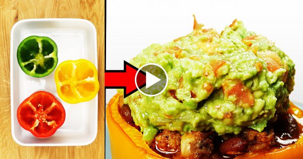 Genialer Trick mit 3 Paprikas!
