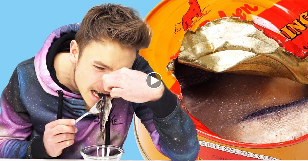 Das STINKIGSTE ESSEN der Welt - Menschen probieren Surströmming!