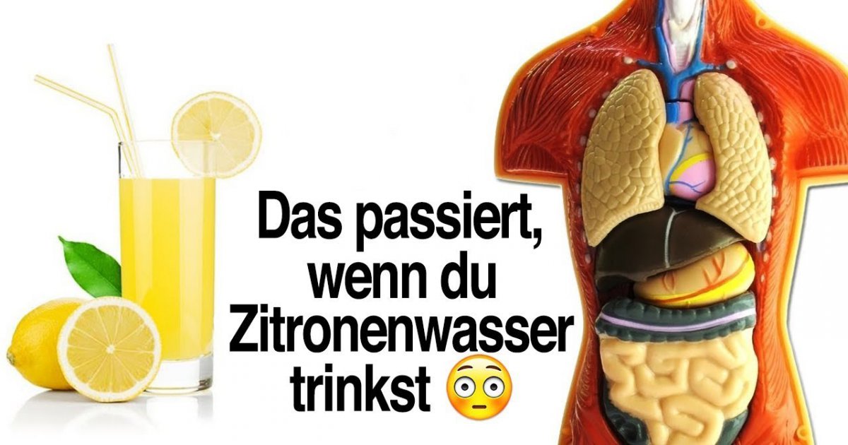DAS passiert, wenn du jeden Tag Zitronenwasser trinkst