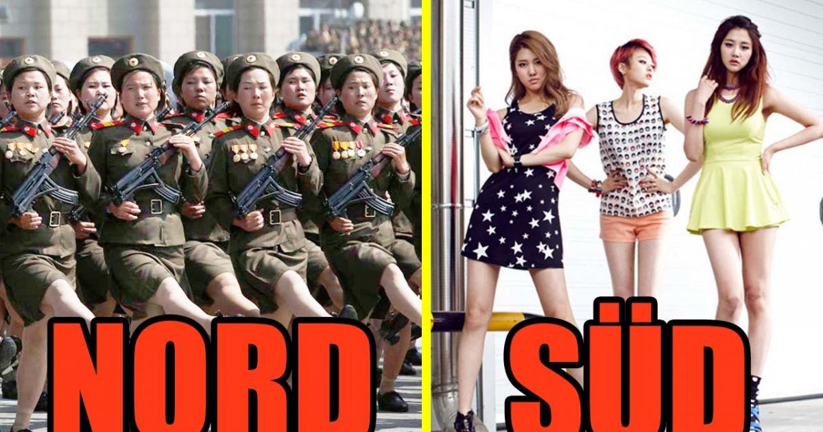 7 UNTERSCHIEDE ZWISCHEN NORD  UND SÜDKOREA
