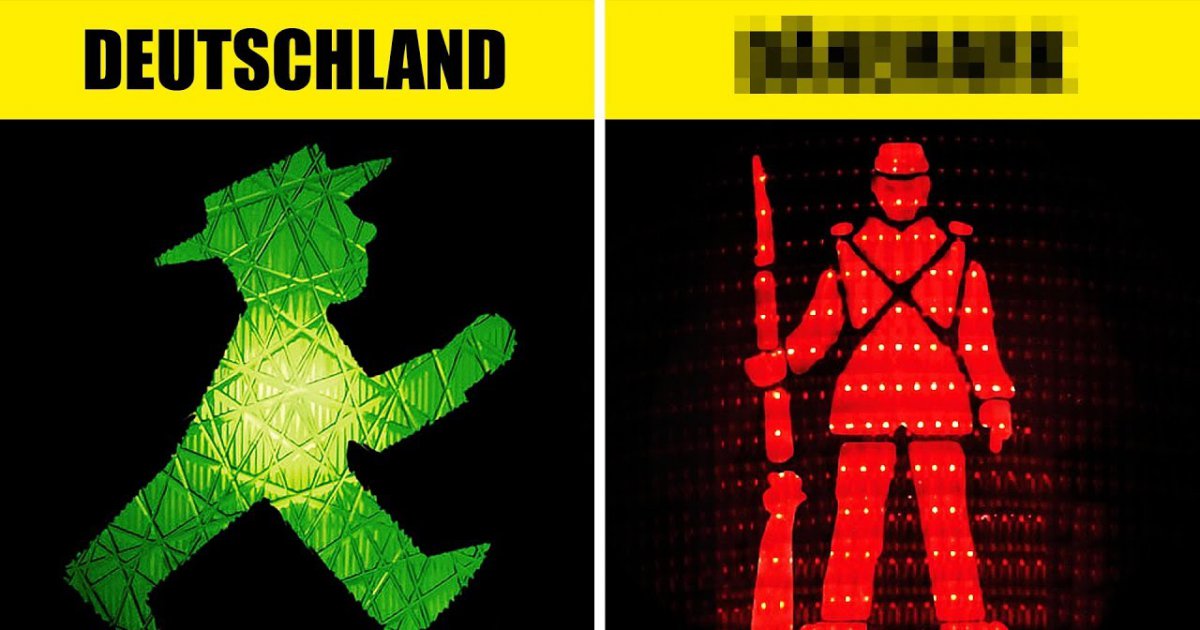 So sieht das Ampelmännchen im Rest der Welt aus!