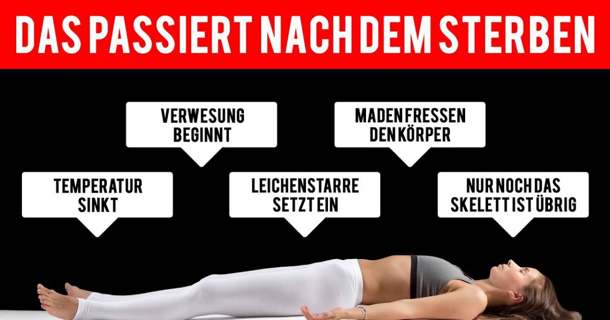 Das passiert mit eurem Körper, wenn ihr gestorben seid!