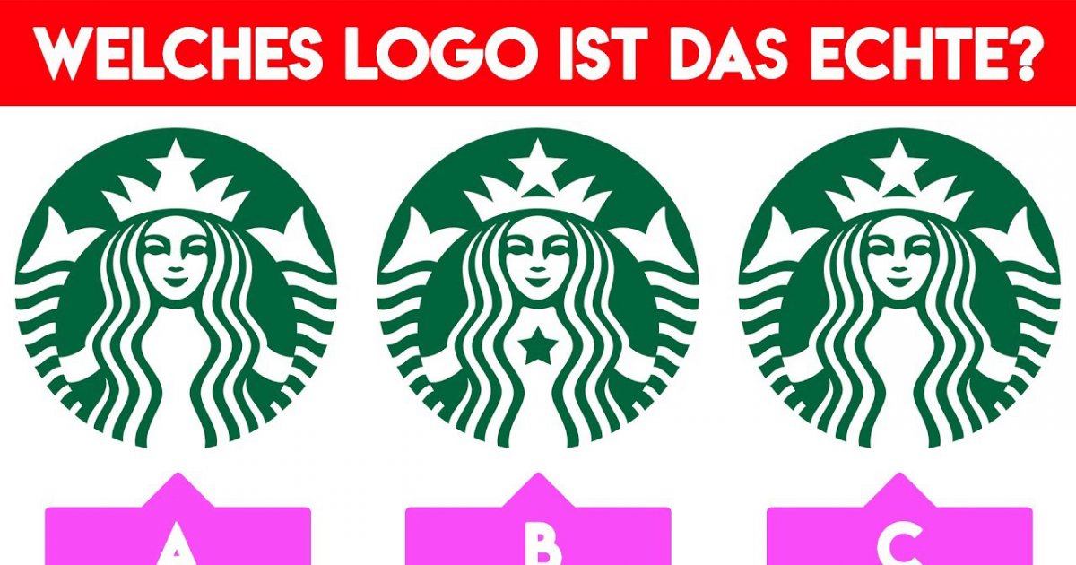 Nur 5% aller Menschen finden das ECHTE Logo!