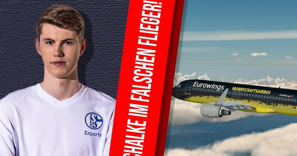 SCHALKE 04 im FLIEGER des FEINDES! EUROWINGS steckt die KÖNIGSBLAUEN ins BVB FLUGZEUG!