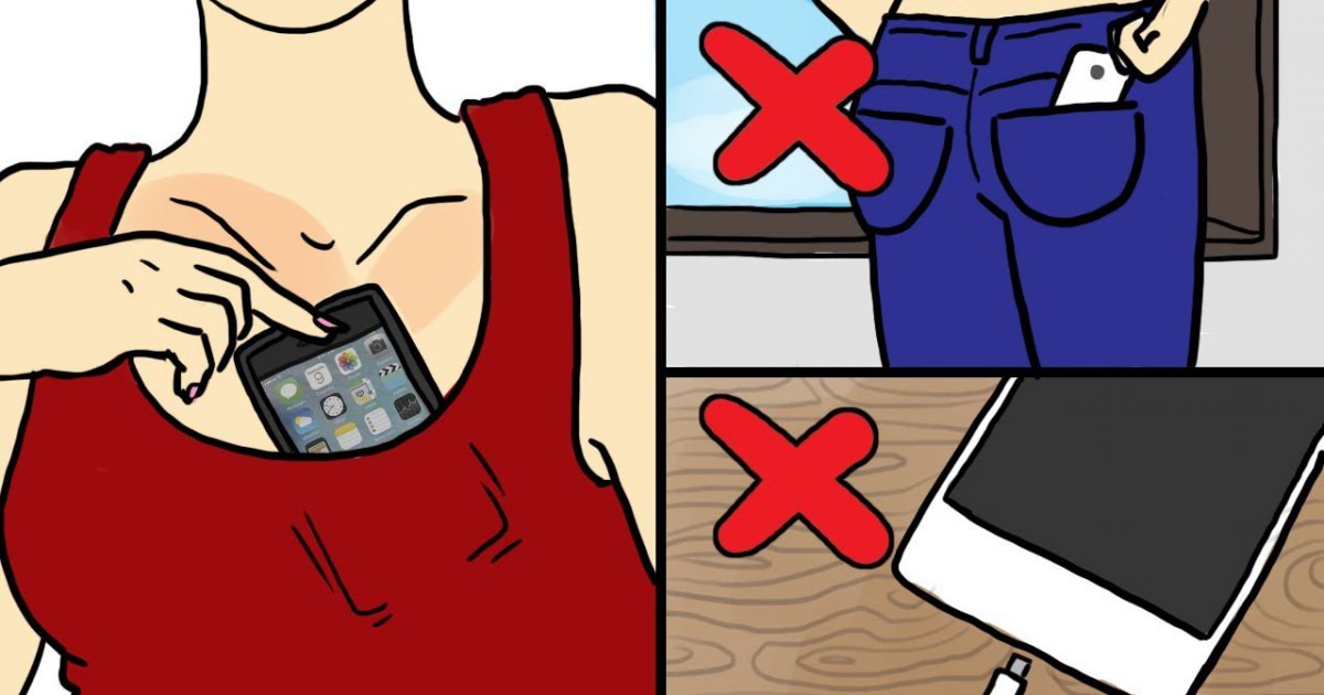 HIER solltest du auf KEINEN FALL dein SMARTPHONE tragen!